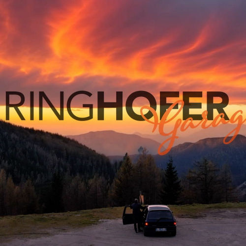 Ringhofer Garage Logo vor Alpen